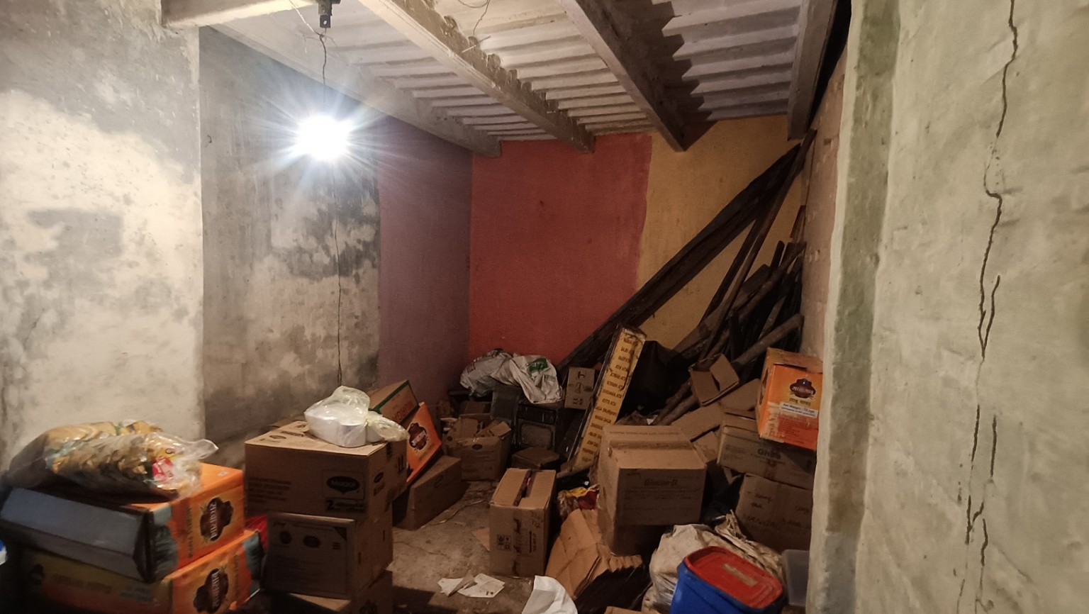 Internal shop space before transform